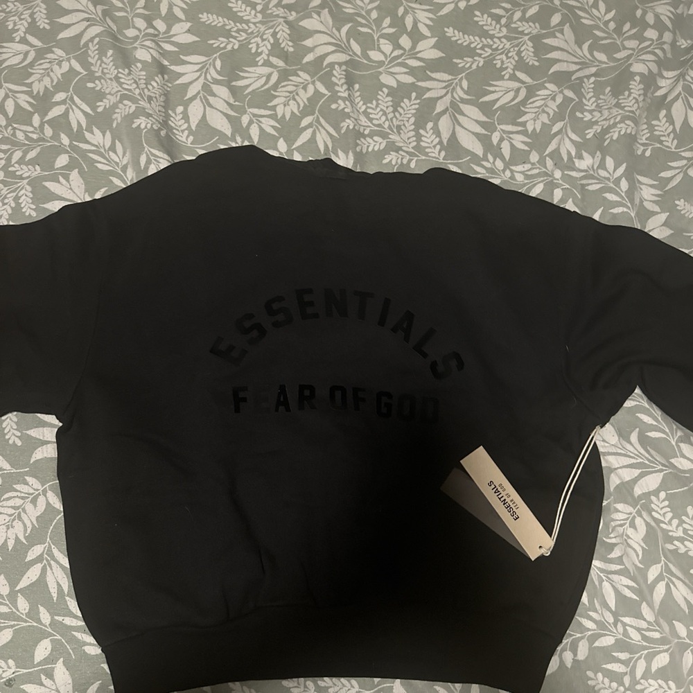 Black Essentials Fear of God hoodie